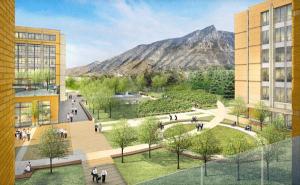 exterior rendinging looking at mountain