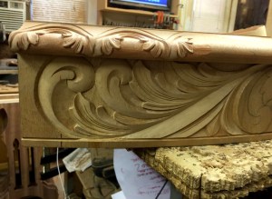 design shadow table skirt and corner carving